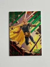 2022 Marvel Fleer Ultra Avengers Green Foil Parallel #32 Hyperion