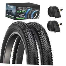 26 Inch Bike Tires Replacement 2-Pack 26x1.95 Bike Tire with Anti-Stab Weave, 