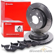 BREMBO SPORT MAX BREMSSCHEIBEN Ø276 BELÜFTET+BELÄGE HINTEN FÜR BMW 3-ER E46