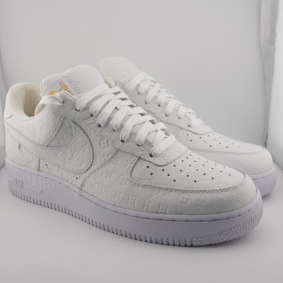 Louis Vuitton × Nike Air Force 1 Virgil Abloh Monogram White 1A9V86 US 9.5 Men