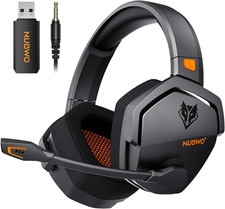 Wireless Gaming Headset with Mic for Ps5 Ps4 PC, Zero Interference, 100-Hour Bat