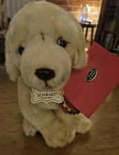 FAO Schwarz Tan Golden Retriever Lab Puppy Dog Plush Stuffed Animal 10 inch