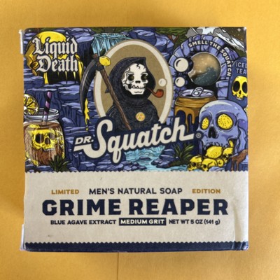 Dr. Squatch GRIME REAPER Medium Grit Soap Ltd Ed Liquid Death