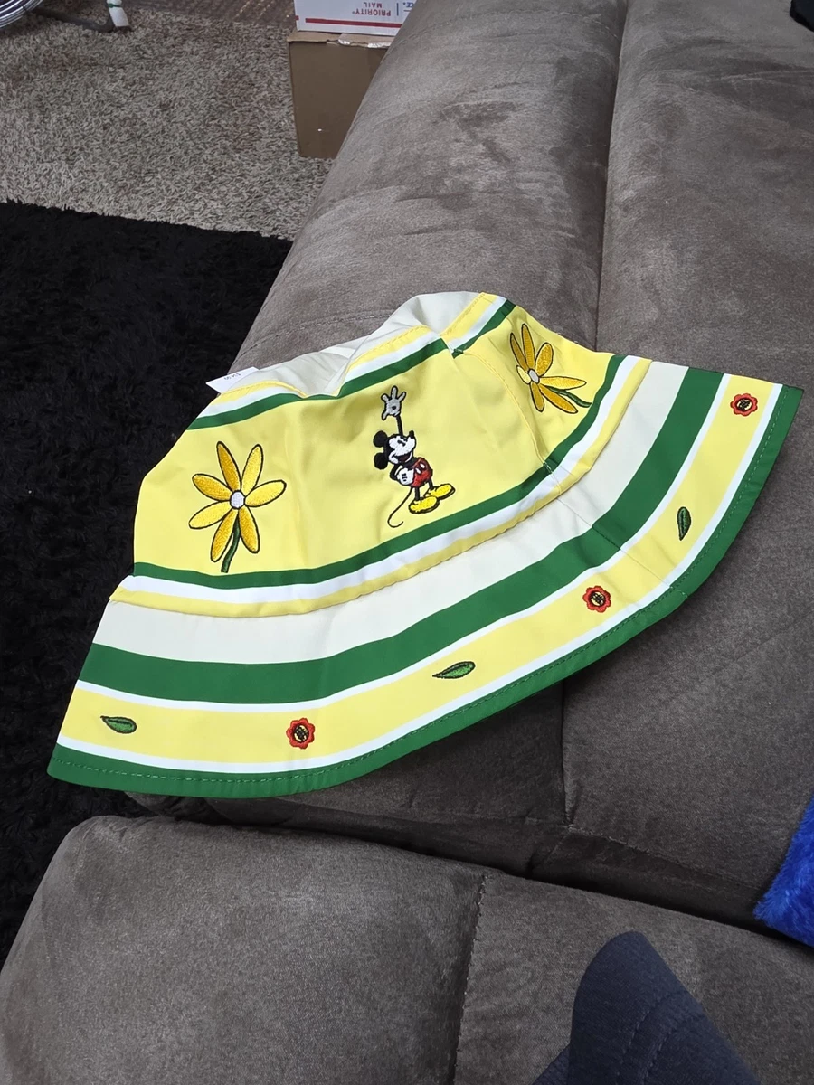 Disneys Mickey Mouse Yellow and Green Bucket Hat Disneys Mickey Mouse Yellow and Green Bucket Hat main image 2