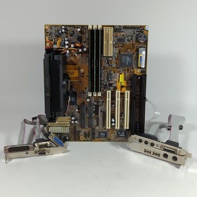 PCChips M747 V3.0 Baby AT Slot 1 Mainboard Pentium II 350MHz 256MB CMI8330