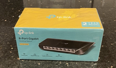 TP-Link 8-Port Gigabit Ethernet Desktop Switch | Plug & Play LAN Network Hub