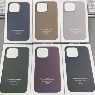 Original 2026 Leather with MagSafe Case For iPhone 16 Pro Max 16 Pus 16 Pro 16