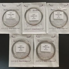 10Bag Dental Orthodontic Straight Wire Niti Super Elastic Arch Wire Round 5m/Bag