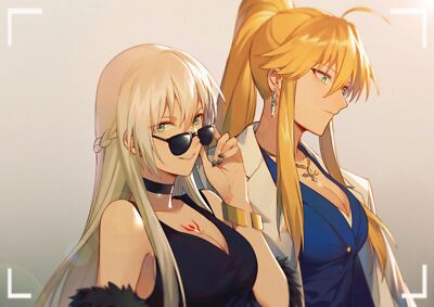 Anime girls digital art artwork 2d portrait sungles Custom Gaming Mat Desk