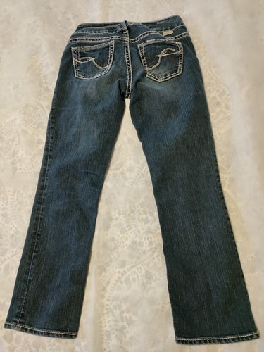 Silver Jeans Damen W26 Blau Suki Capri Low-Rise Denim - Bild 4 von 16