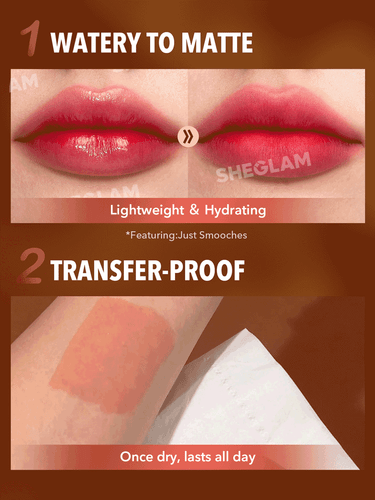 SHEGLAM 6 Colors Womens Lip Stain Liquid Lipstick Matte Beauty Waterproof Gloss - Picture 18 of 26