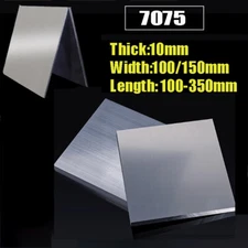Aluminium Sheet Plate 7075 Metal Plate Laser Cutting Thick 10mm Length 100-350mm