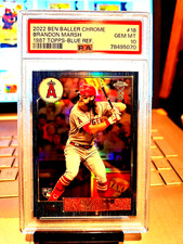 2022 Ben Baller Chrome #69/75 Brandon Marsh 1987 Topps-Blue Ref. #18 Gem Mt. 10