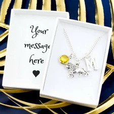 Lion Necklace, Personalised Gift, Leo Necklace, Bravery Gift , Animal Lover Gift