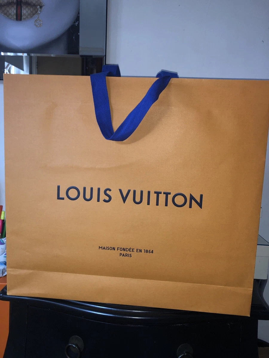 Designer Louis Vuitton Paper Shopping Gift Bag Size Large