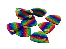 Pickboy Guitar Picks Pos-a-grip 1.20mm Heavy 10 Pack Celluloid Jazz Rainbow