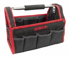 300mm TOOL CADDY BAG HEAVY DUTY BASE HOLDALL ALUMINIUM HANDLE 13" CARRY CASE