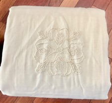 VERY RARE RALPH LAUREN HOME DUNSTAN KING DUVET COMFORTER COVER  CREAM
