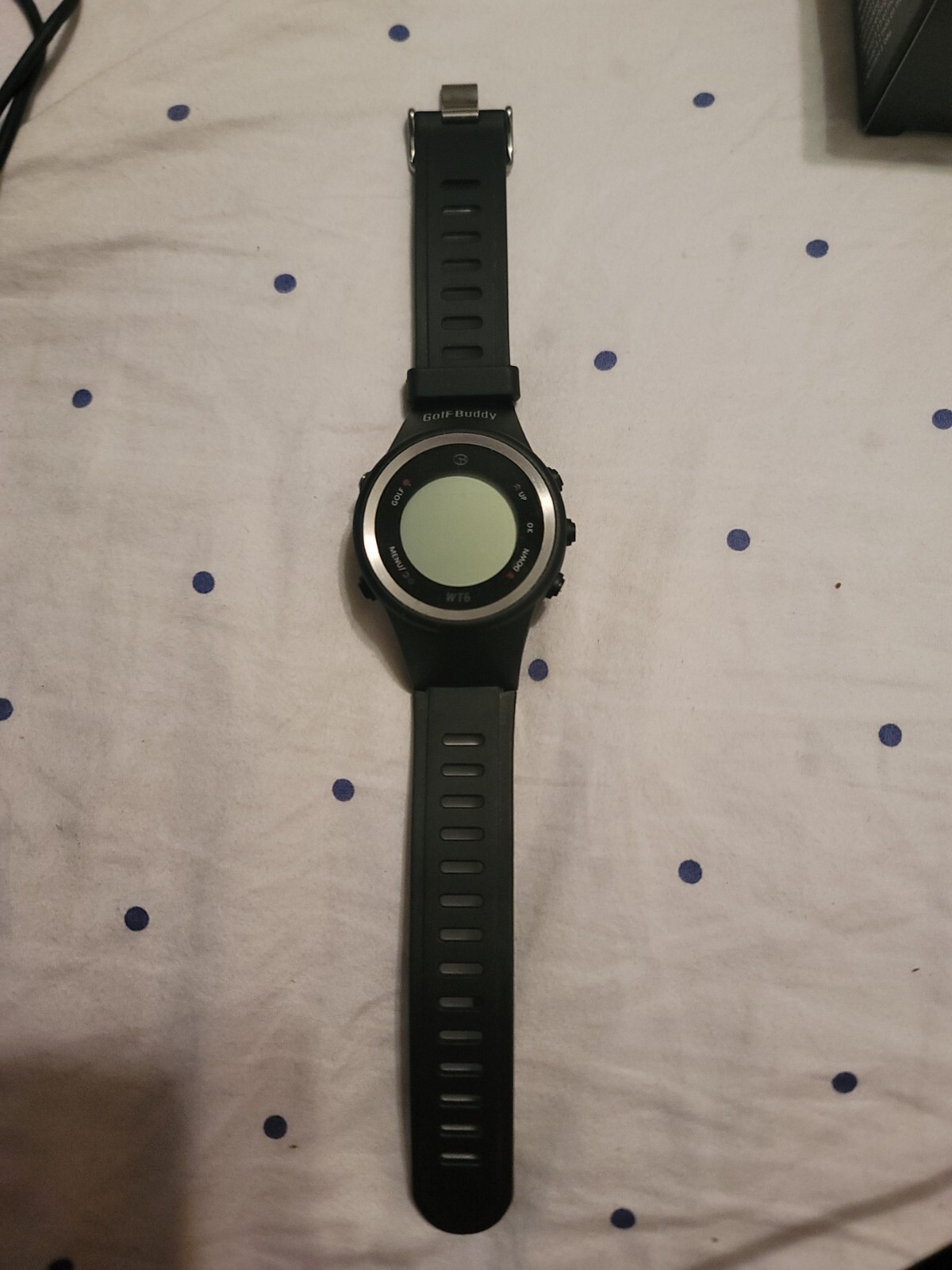 Golf Buddy WT6 Golf GPS WATCH Rangefinder Black Box/book/charger Used