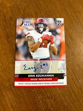 Erik Ezukanma 2022 Leaf Pro Set Rookie Auto PSA-EE1 Texas Tech Miami Dolphins RC