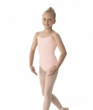Dance Mirella Lt Pink Camisole Leotard Cotton Spandex Girls Size large child
