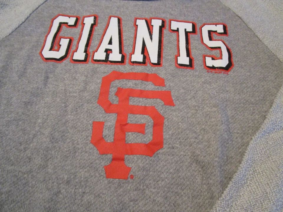 NUEVO CON ETIQUETAS TOUCH SAN FRANCISCO Gigantes MLB Béisbol CUELLO REDONDO MUJER SUDADERA GRIS MD Foto 2 de 2