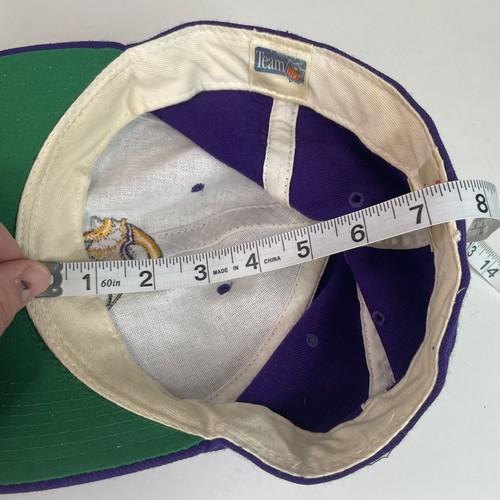 Vintage Minnesota Vikings New Era Hat Fitted 7 1/4, Purple, Pro Model - Picture 7 of 9
