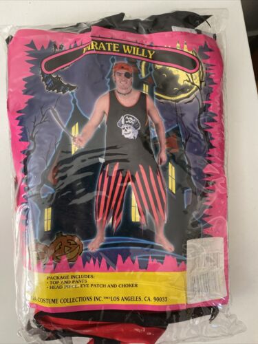 Costumes californiens pirate Willy adulte costume XL Halloween cosplay sans chapeau/patch - Photo 1 sur 5