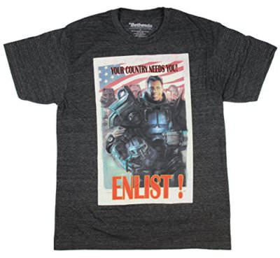 Fallout 4 Enlist Men's Licensed T-Shirt