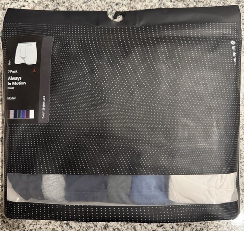 Lululemon Always in Motion Modal 5" SMALL Short Boxer 7 Pack Brief Underwear NEW