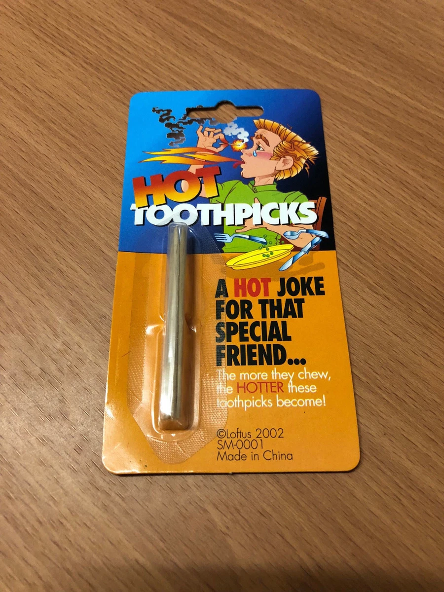 HOT TOOTHPICKS CHEW GAG JOKE PRANK NOVELTY TOY TRICK HOBBY PARTY
