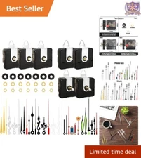 7pcs Quartz Clock Mechanism Kit Various Hands 12-21.5mm Suitable for Repairs