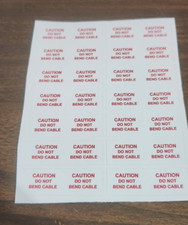 Mattel VertiBird Do Not Bend Reproduction Stickers Decals DIE CUT 14 