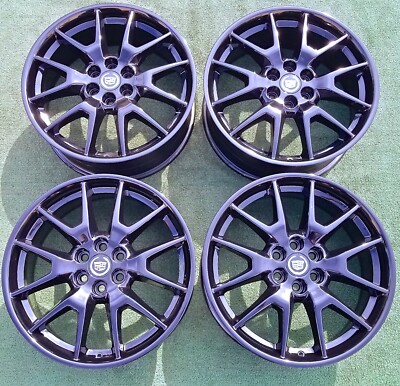PERFECT Cadillac XT5 BLACK 20 inch Wheels Exact OEM Factory GM