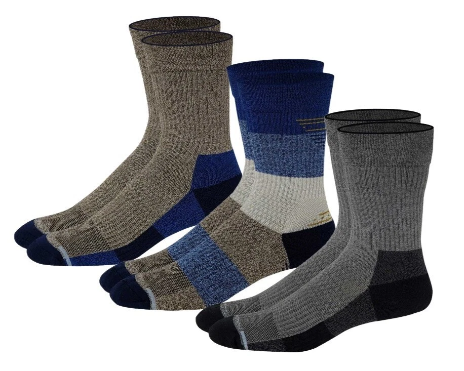 Dr. Motion Mans Outdoor Hiking Half-Cushion Compression Crew Socks (3 Pairs)
Opens in a new window o