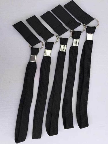 6Pcs Walking Cane or Stick Stretchable Elastic Wrist Straps Black Nylon Durable - Foto 11 di 11