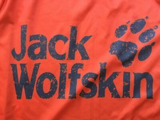 T-Shirt Tshirt Mens Medium Jersey Orange Black Jack Wolfskin Medium Europe