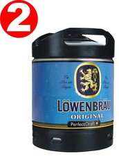 2 x Löwenbräu Original Perfect Draft  6 Liter Fass 5,2 % vol Mehrwegpfand