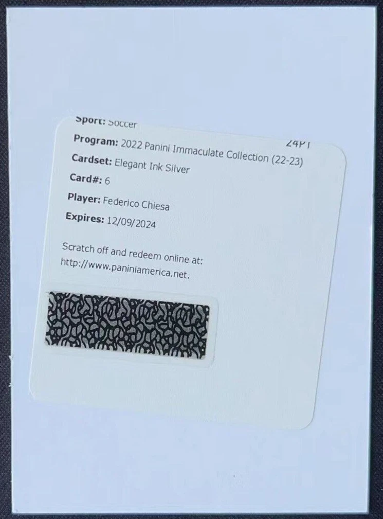 2022-23 Panini Immaculate Federico Chiesa Auto Elegant Ink Silver 