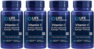 VITAMIN C 24-HOUR LIPOSOMAL HYDROGEL FORMULA IMMUNE SKIN 240 Tab LIFE EXTENSION