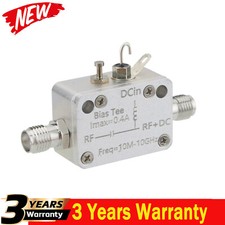 10MHz-10GHz RF Isolator DC Block Coaxial Bias Tee 400mA DC Feed  SMA Female TOP