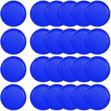 24 Pieces Home Air Hockey Pucks 2.5 Inches Heavy Replacement Pucks for Game T...