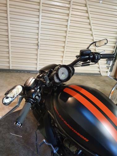 For Harley Davidson Iron 883 1200 Sportster Black Motorcycle Rear View Mirrors E - Foto 6