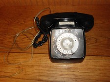 Vintage GTE Automatic Electric Telephone Black Rotary Dial Phone for Parts