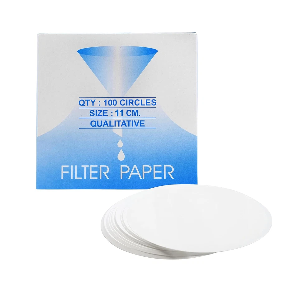 Papel de filtro cualitativo premium Eisco Labs, 11 cm de diámetro, velocidad media (85 GSM), 1 Foto 4 de 4