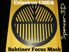 Celestron 130EQ Bahtinov Focus Mask or 6.25 Inch inner diameter Cap fit.
