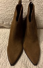 Marc Fisher Maree Brown Suede Bootie Size 9 NWOB