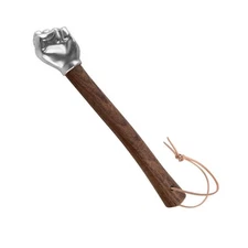 Stainless Steel Fist Shape Hammer Wood Handle for Home Outdoor Camping4569