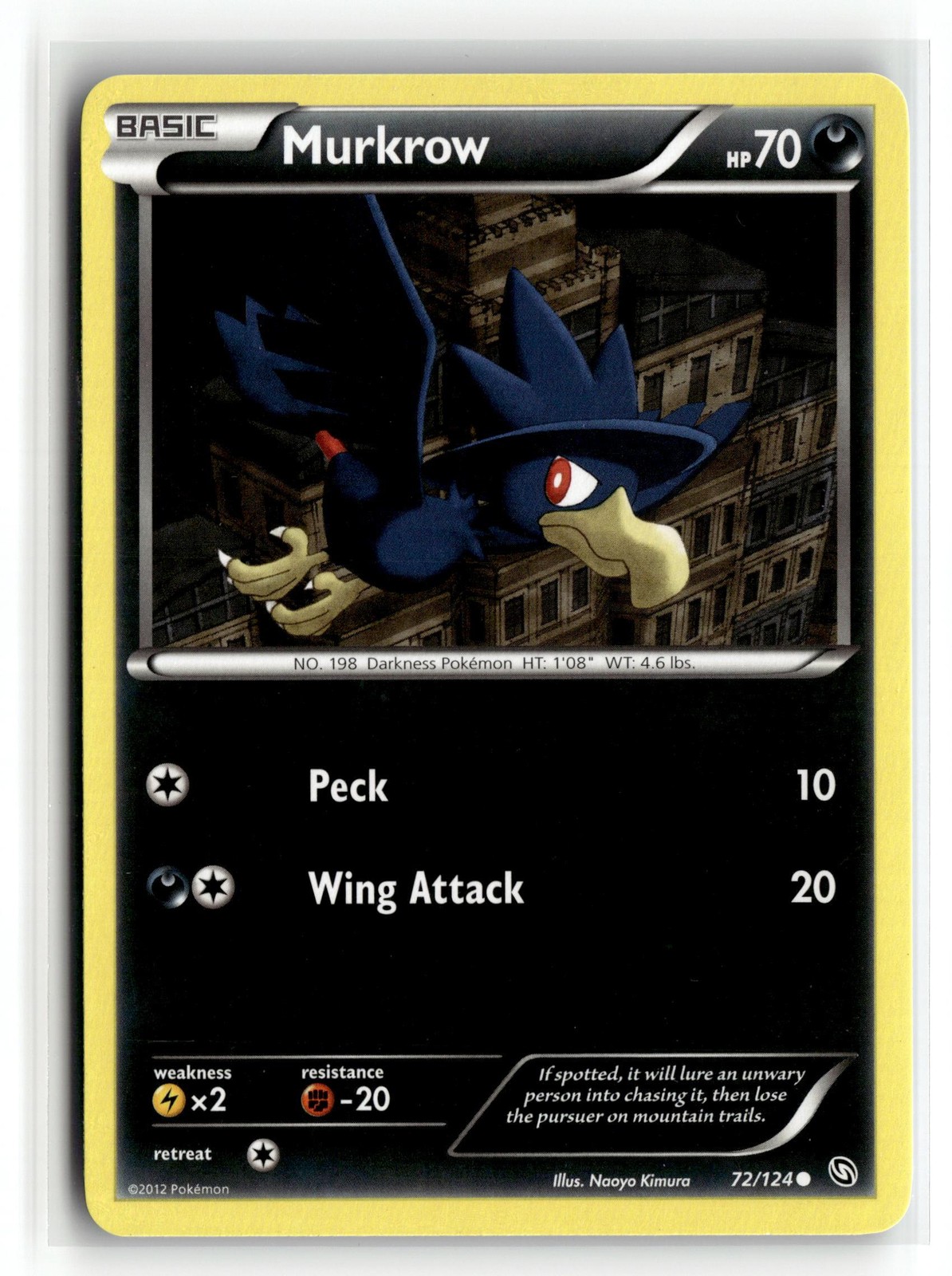 Pokemon: Dragons Exalted #72/124 Murkrow- Common.VO5
