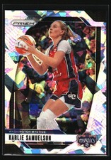Karlie Samuelson 2024 Panini Prizm WNBA Ice Prizms #82 Washington Mystics
